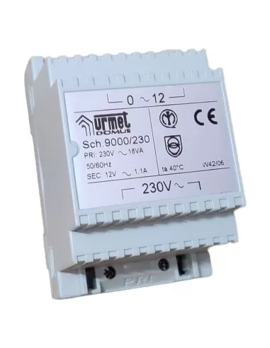 Urmet 9000//230 transformer 12v - 230v//18va
